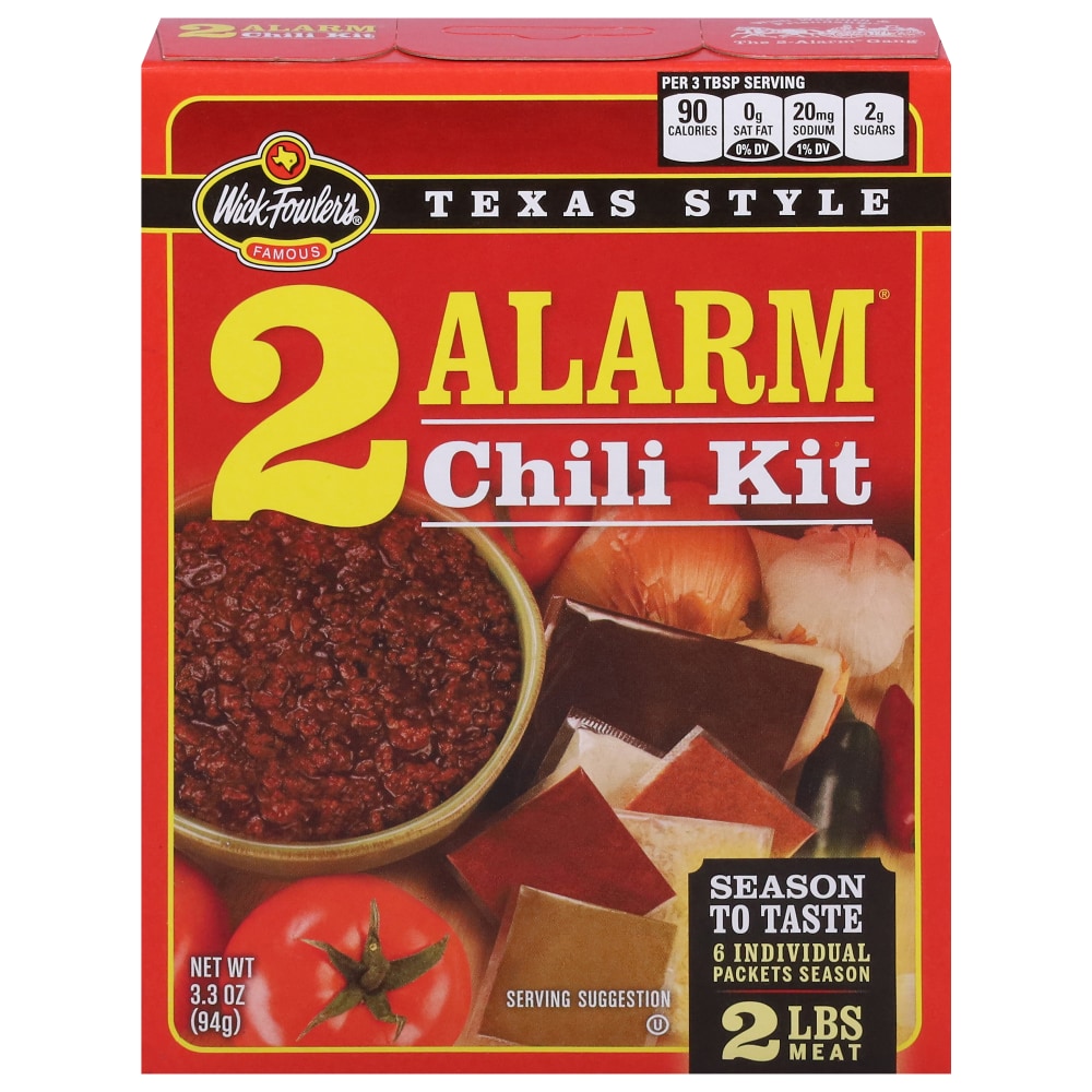 Wick Fowler’s® Texas Style 2 Alarm® Chili Kit
