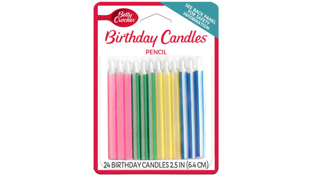 Betty Crocker Pencil Birthday Candles