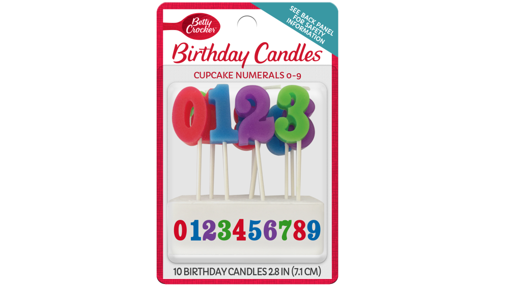 Betty Crocker™ Cupcake Numeral Birthday Candles