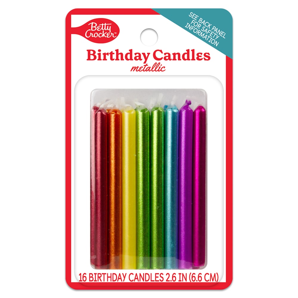 Betty Crocker™ Metallic Birthday Candles Pack