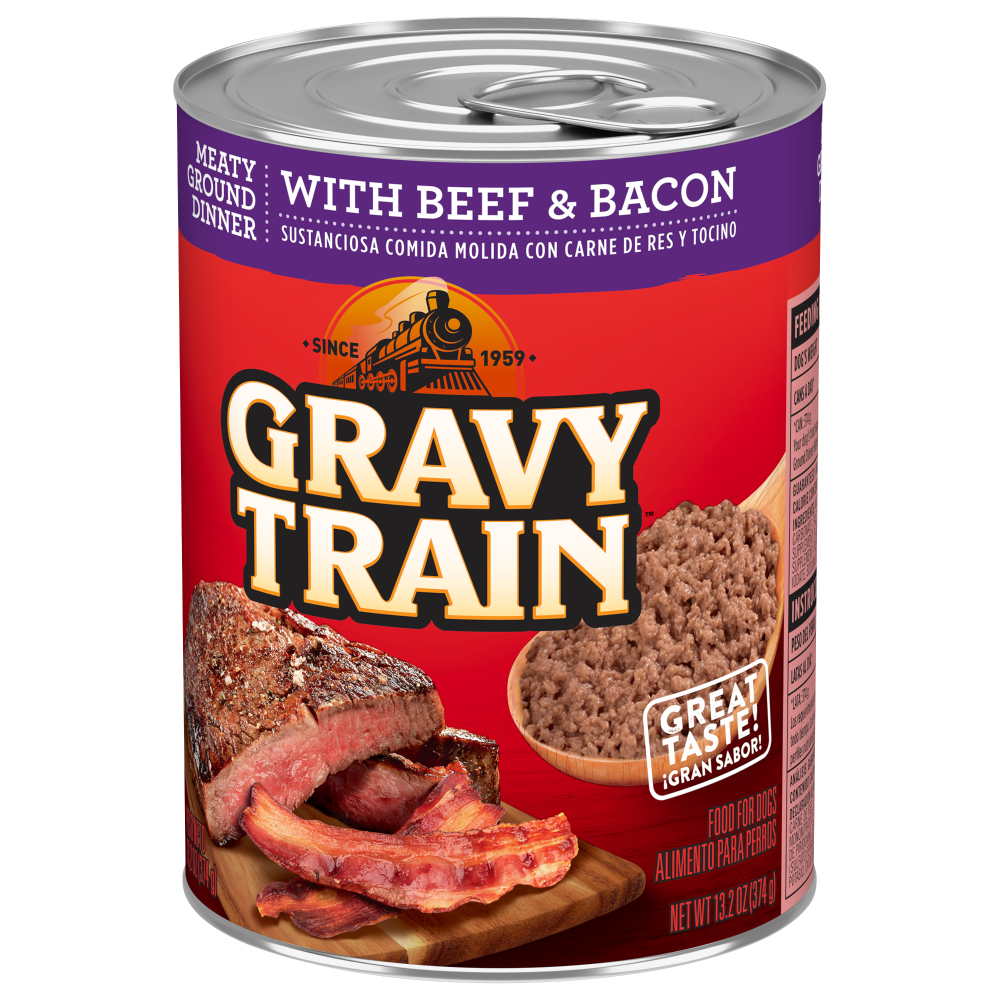 Gravy Train™ Meaty Ground Dinner With Beef & Bacon Wet Dog Food