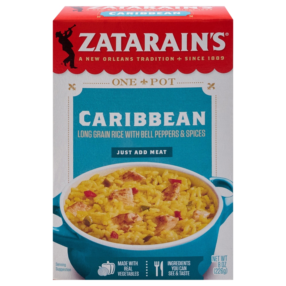 Zatarain’s Caribbean Long Grain Rice with Bell Peppers and Spices, 8.0 oz