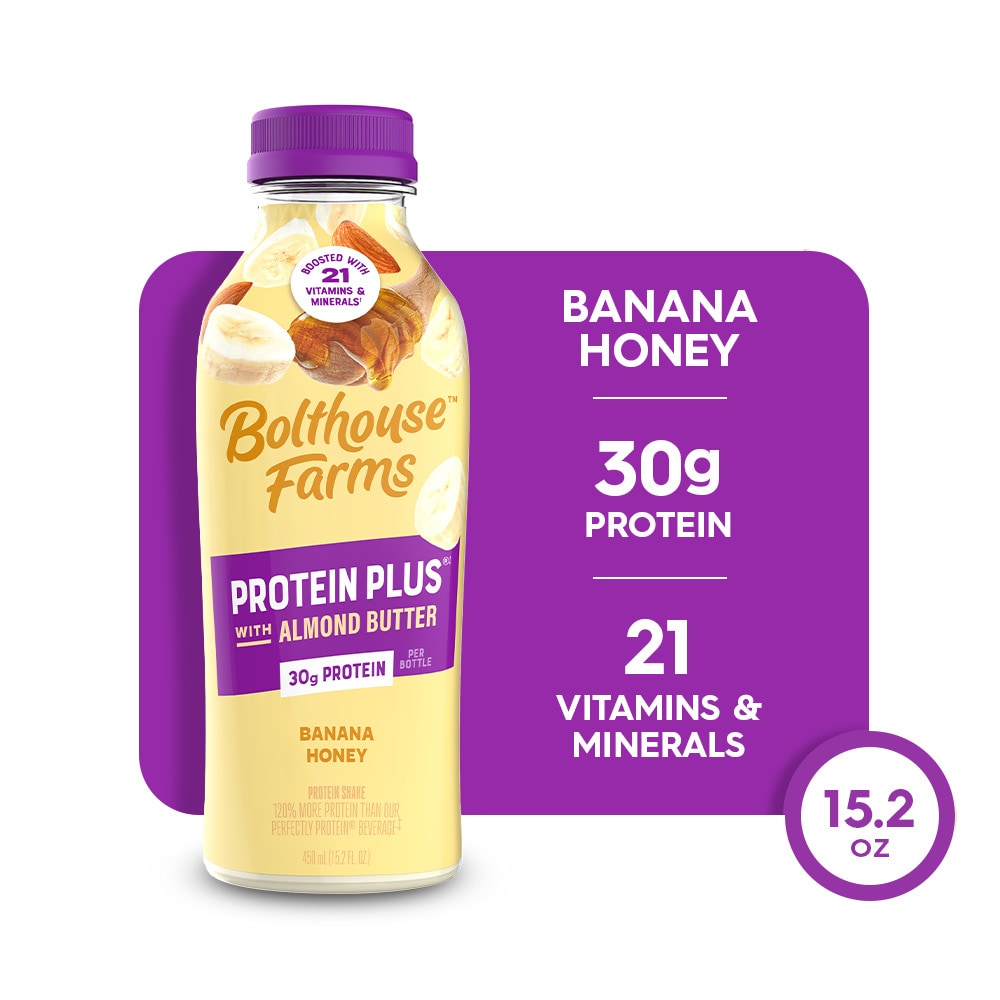 Bolthouse Farms Protein Plus Nut Butter Banana Honey Protein Shake 15.2 Fl Oz