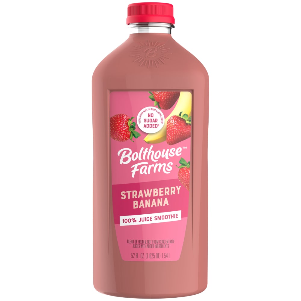 Bolthouse Farms Strawberry Banana 100% Juice Smoothie 52 fl oz