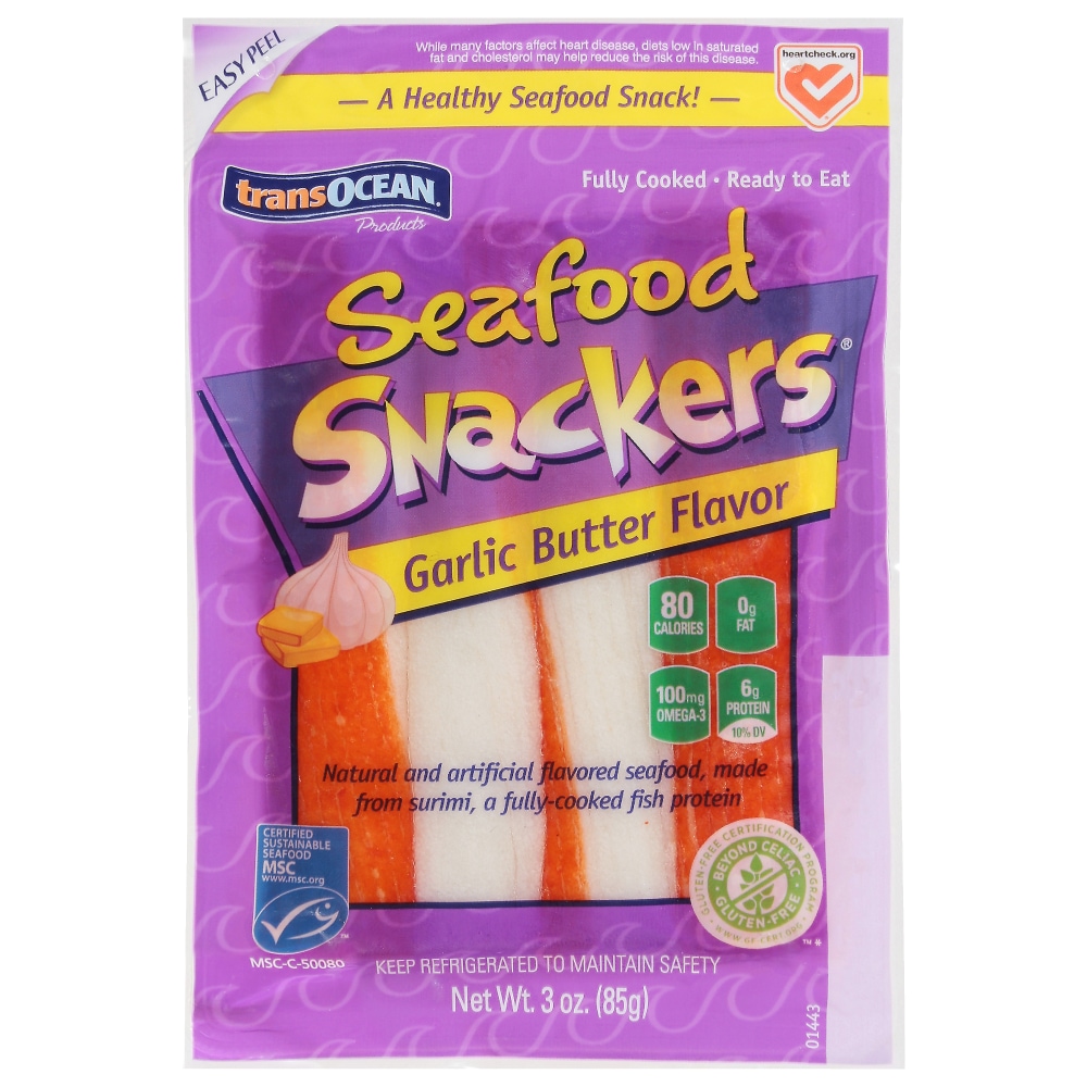 Trans-Ocean Garlic Butter Seafood Snackers