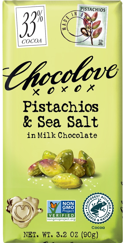 Chocolove® Pistachios & Sea Salt in Milk Chocolate
