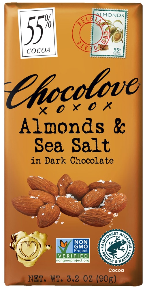 Chocolove® Almonds & Sea Salt in Dark Chocolate