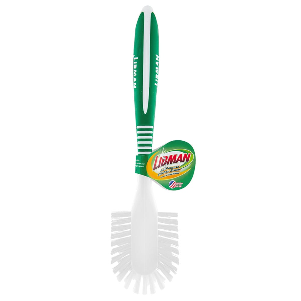 Libman® All-Purpose Dish Brush – White/Green