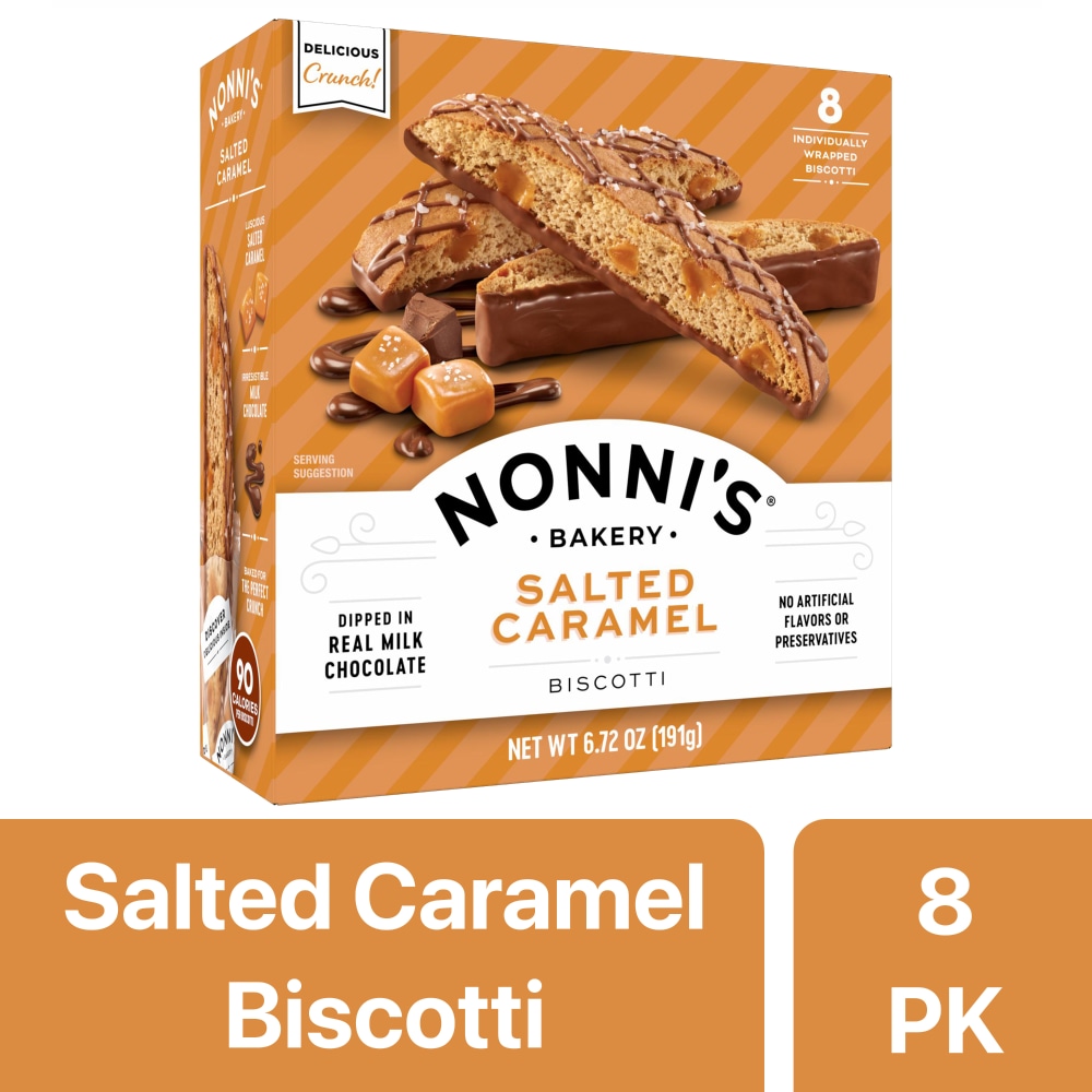 Nonni’s Salted Caramel Biscotti Cookies