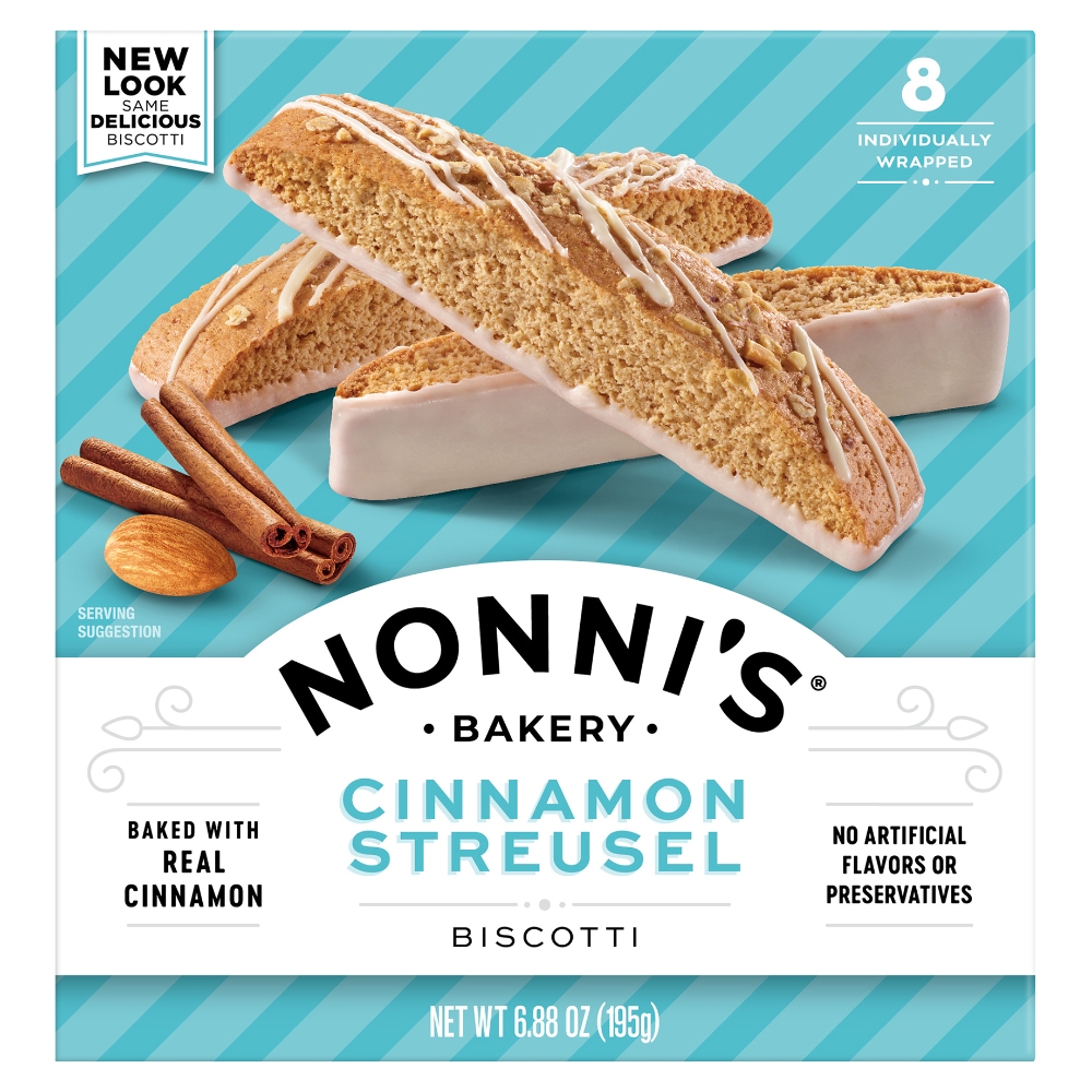 Nonni’s Cinnamon Streusel Biscotti Cookies