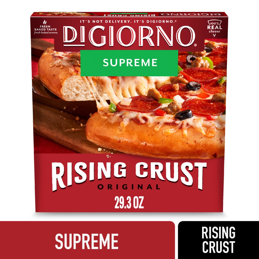 DiGiorno Frozen Pizza Rising Crust Supreme Pizza Family Dinner