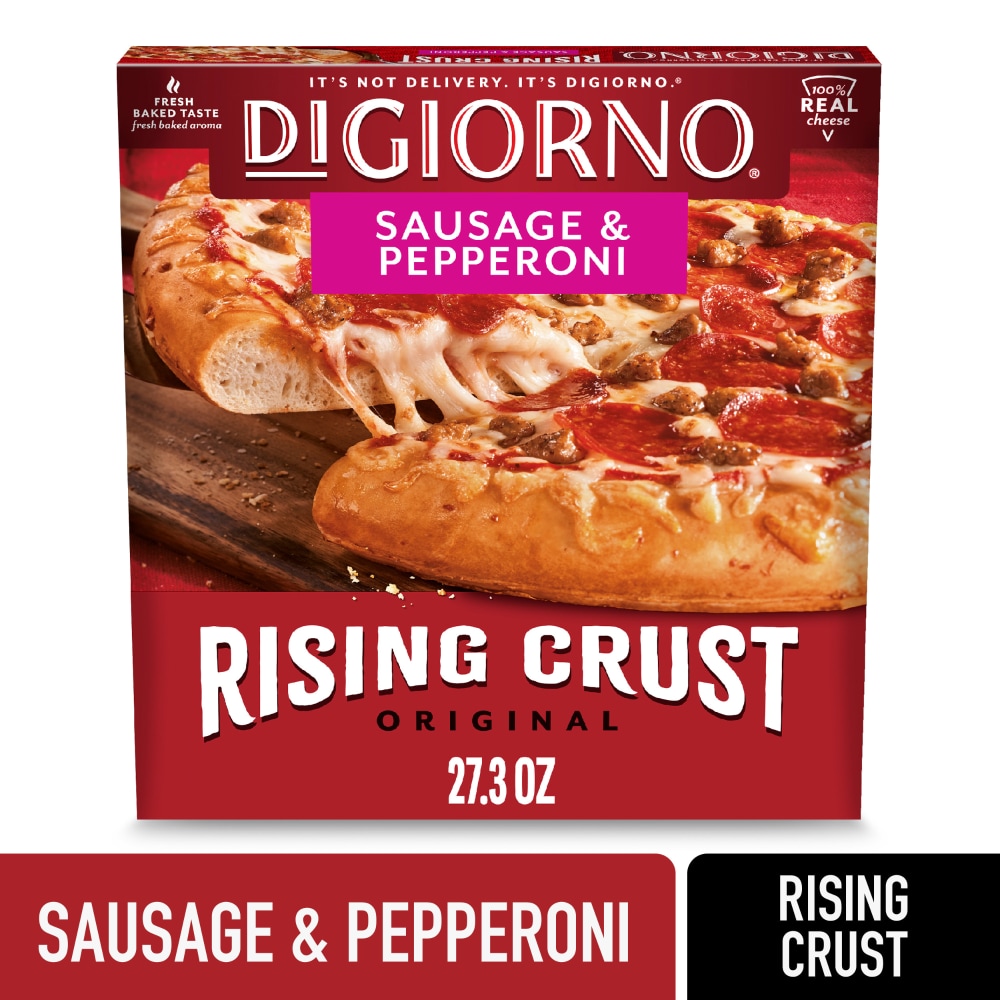 DiGiorno Frozen Pizza Rising Crust Sausage & Pepperoni Pizza