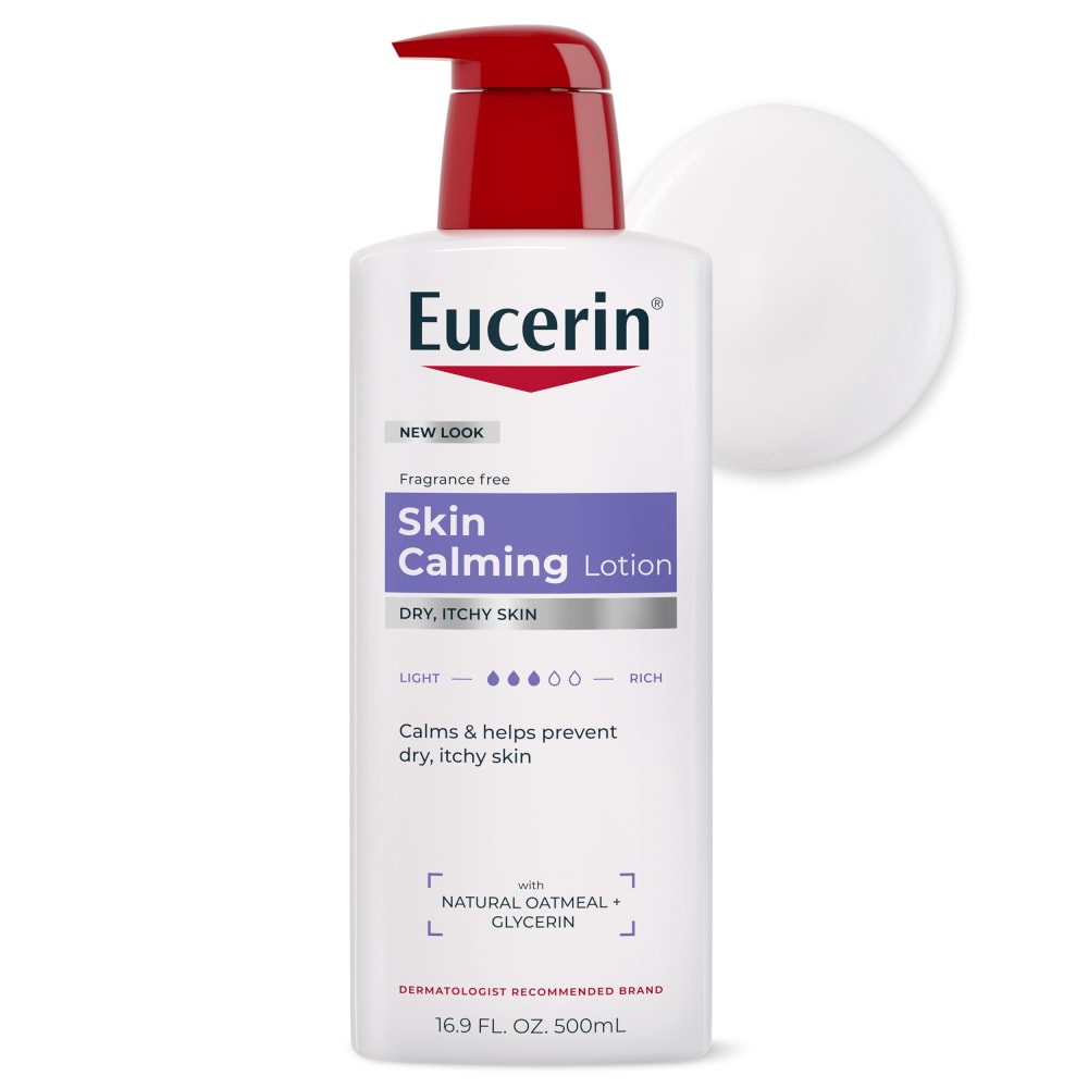 Eucerin Skin Calming Body Lotion, Natural Oatmeal Enriched Body Lotion For Dry, Itchy Skin