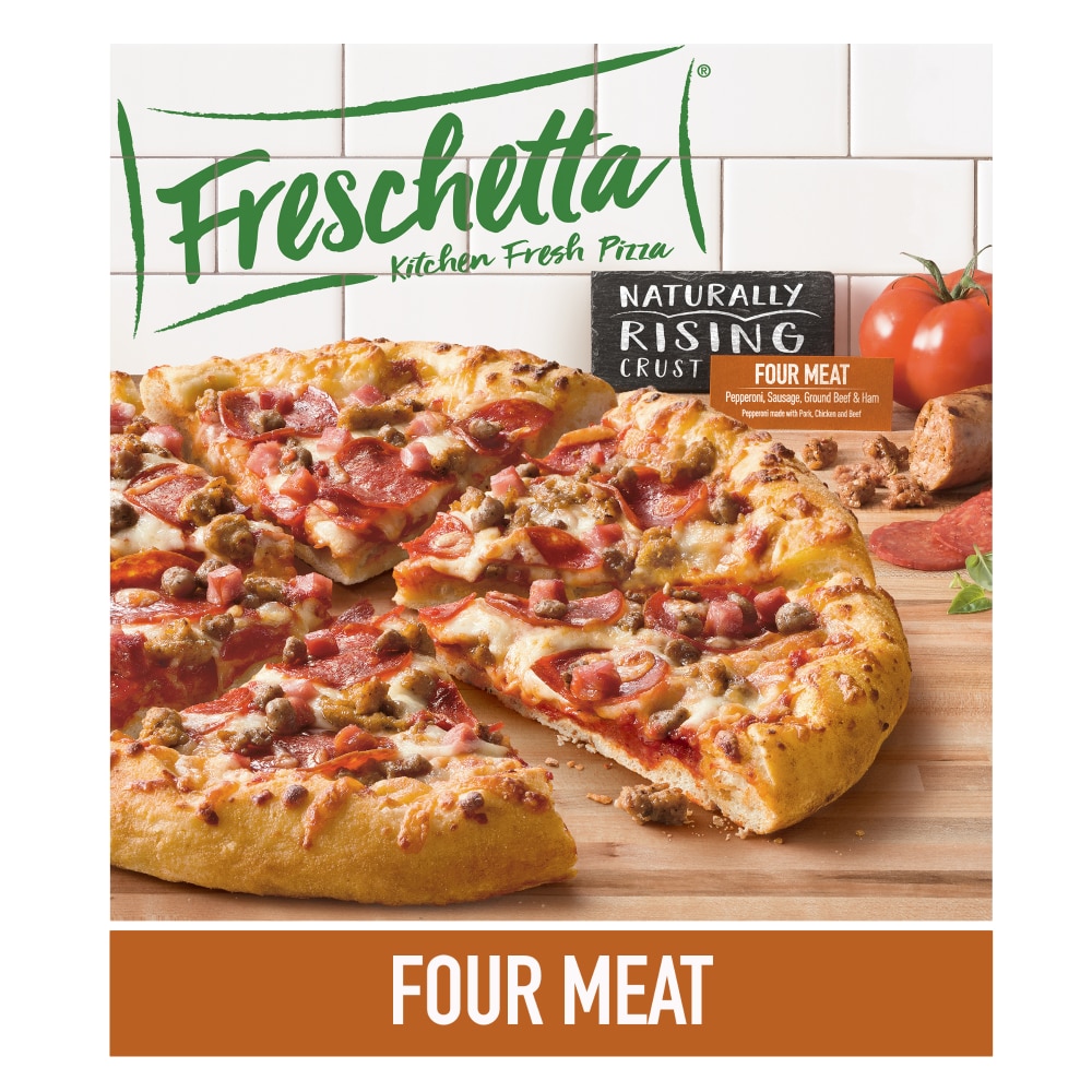 Freschetta Four Meat Naturally Rising Crust Frozen Pizza