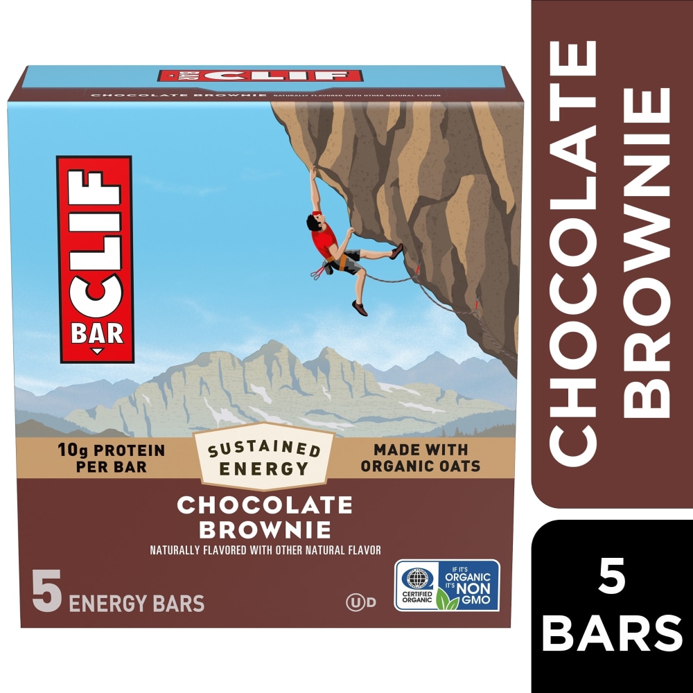 CLIF BAR Chocolate Brownie Energy Protein Bars
