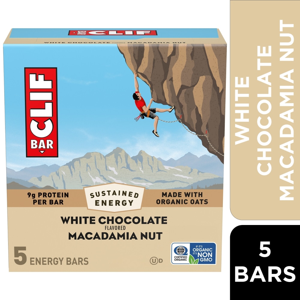 CLIF BAR White Chocolate Macadamia Nut Energy Protein Bars