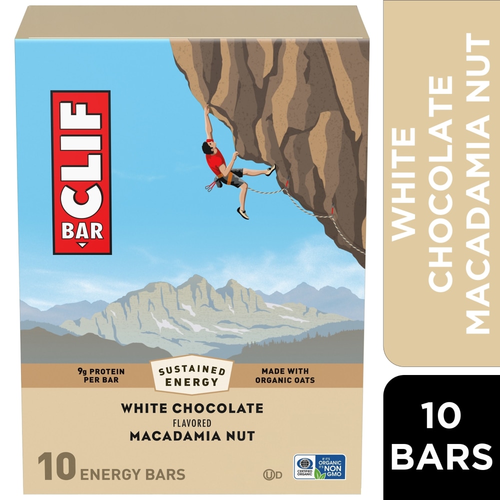 CLIF BAR White Chocolate Macadamia Nut Energy Protein Bars
