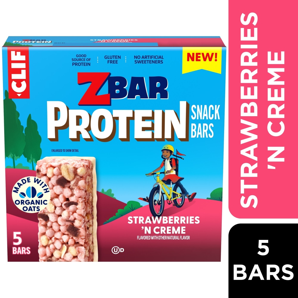 Zbar Protein Strawberries ‘N Creme Crispy Snack Bars