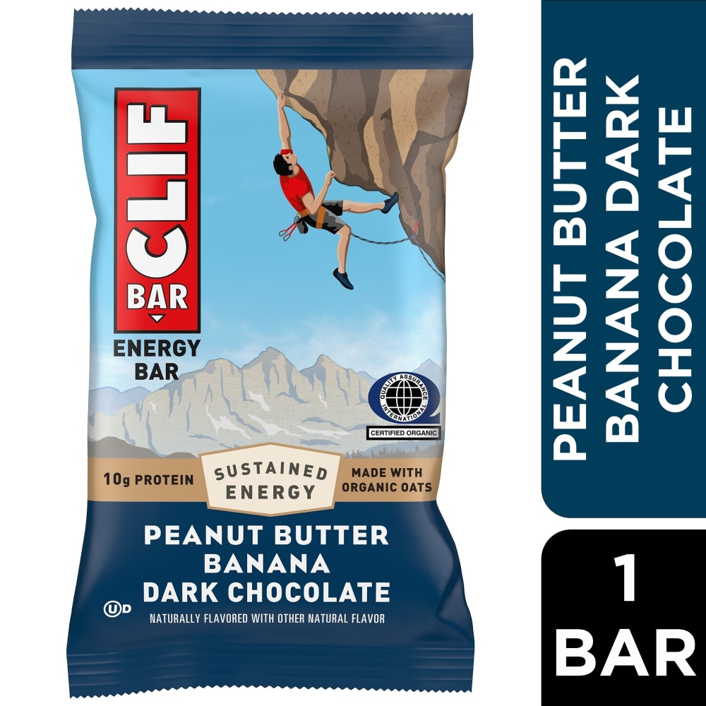 CLIF BAR Peanut Butter Banana with Dark Chocolate Energy Protein Bar