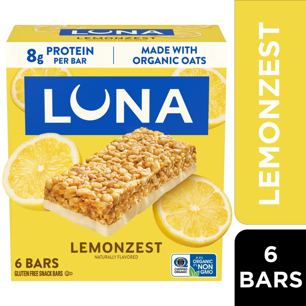 LUNA LemonZest Gluten Free Snack Bars