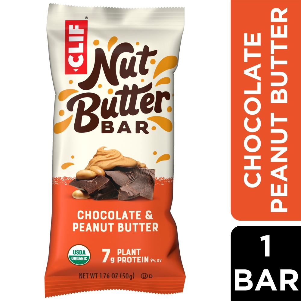 CLIF Nut Butter Bar Chocolate Peanut Butter Organic Filled Energy Bar