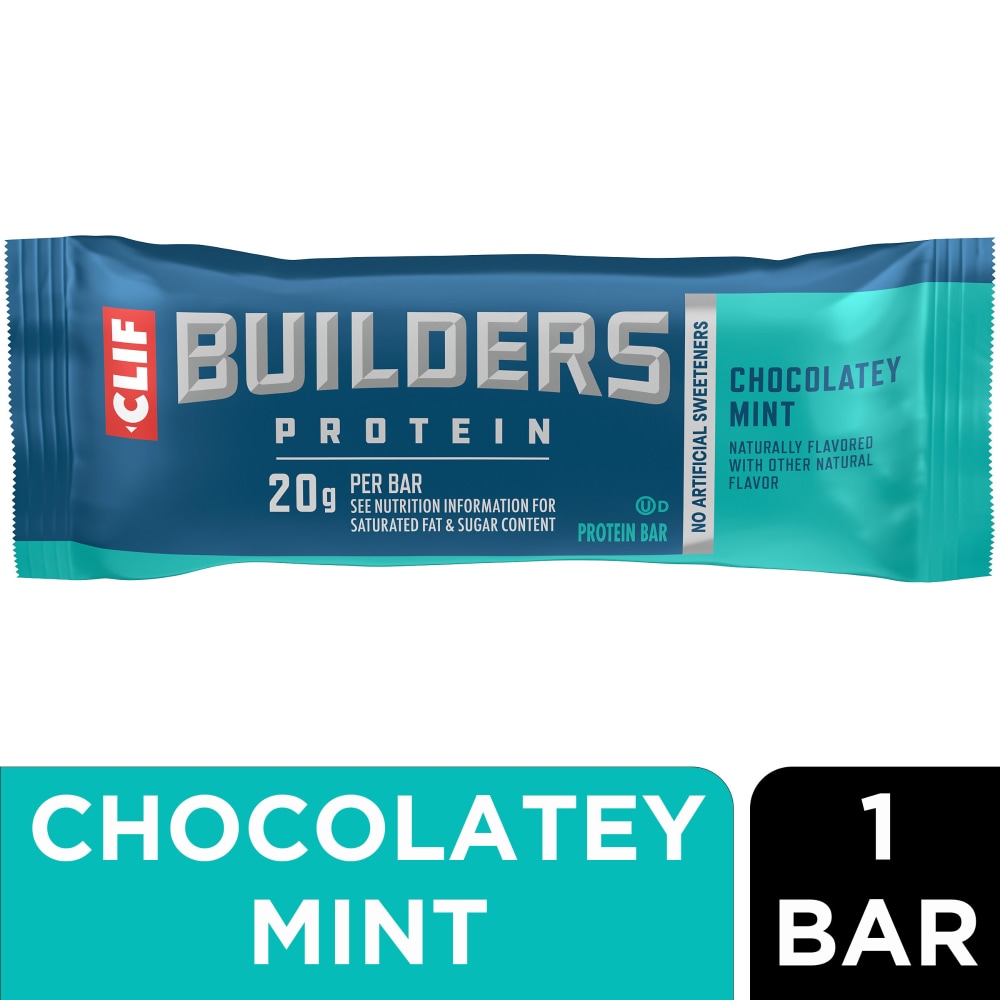 CLIF BUILDERS Chocolate Mint 20g Protein Bar