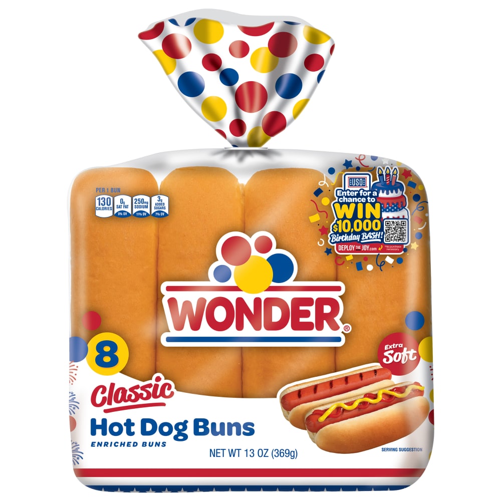 Wonder White Hot Dog Buns