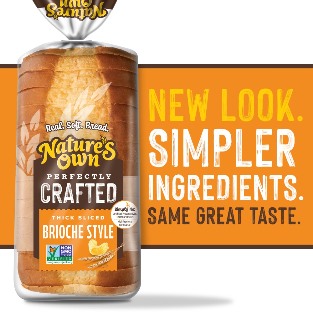 Nature’s Own Perfectly Crafted Non-GMO Brioche Style Bread