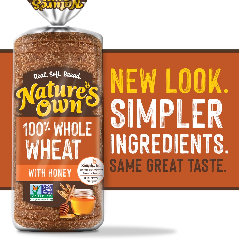 Nature’s Own 100% Honey Whole Wheat Bread