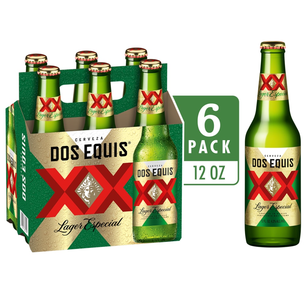 Dos Equis® Mexican Lager Beer 6 Pack 12 fl oz Bottles