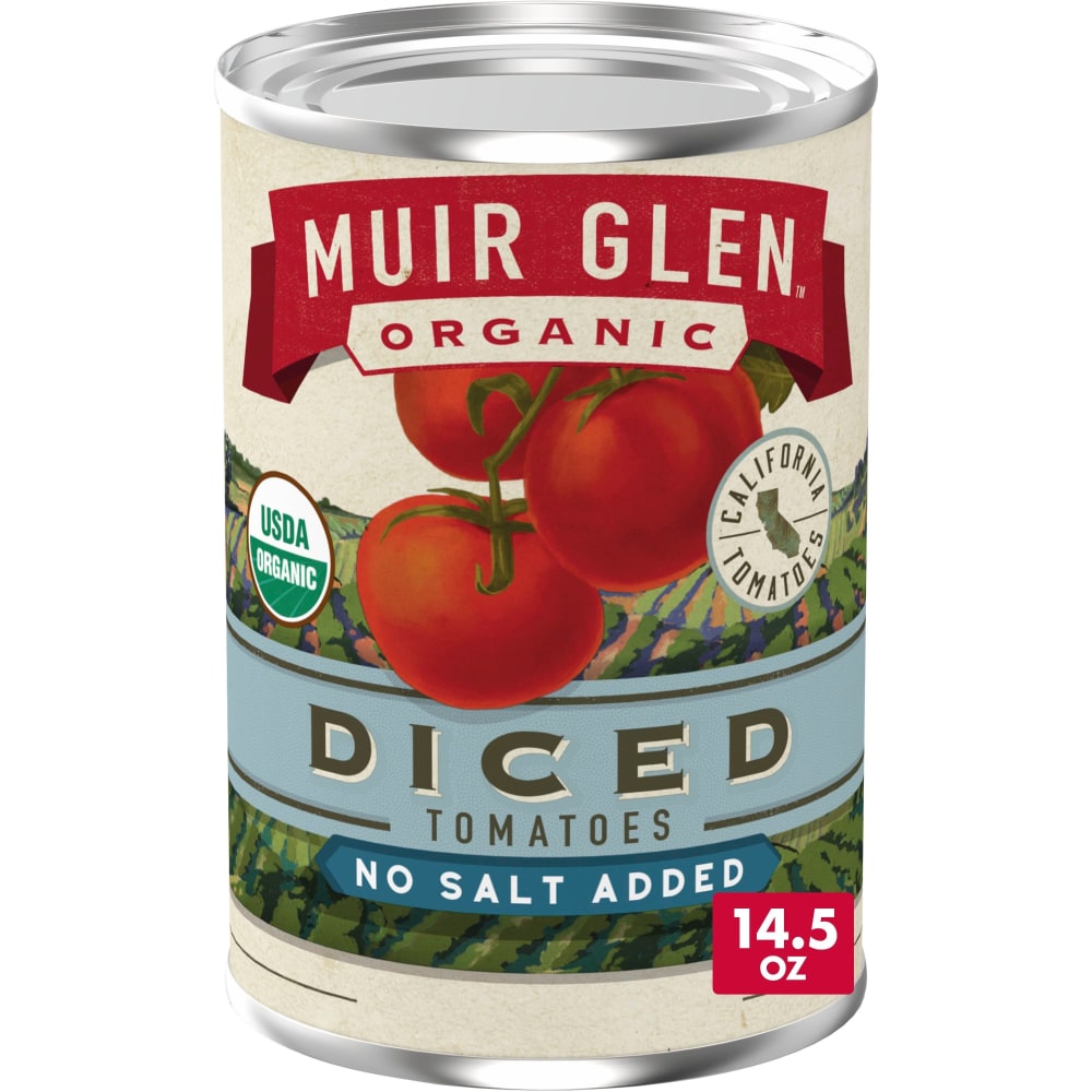Muir Glen™ Organic Diced No Salt Added Canned Tomatoes