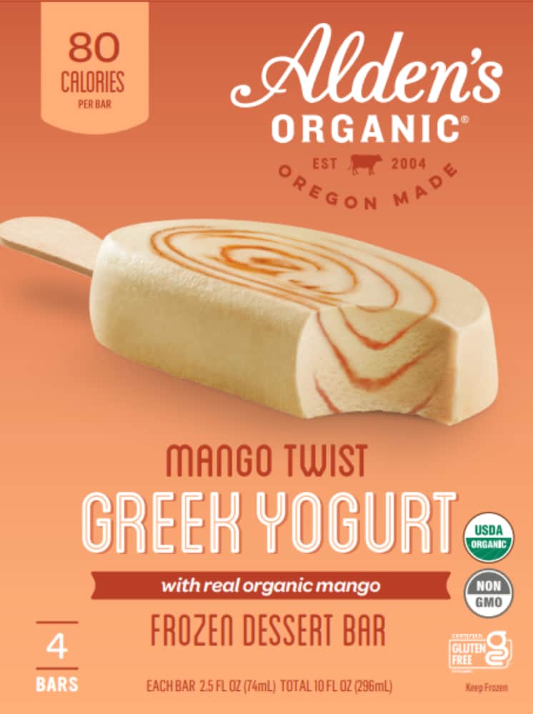 Alden’s Orangic® Greek Yogurt Mango Twist Bar