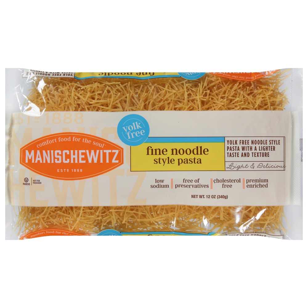 Manischewitz® Yolk Free Fine Noodles