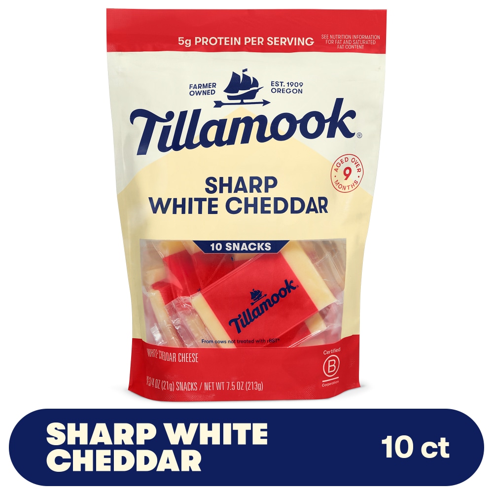 Tillamook® Sharp White Cheddar Snack Cheese