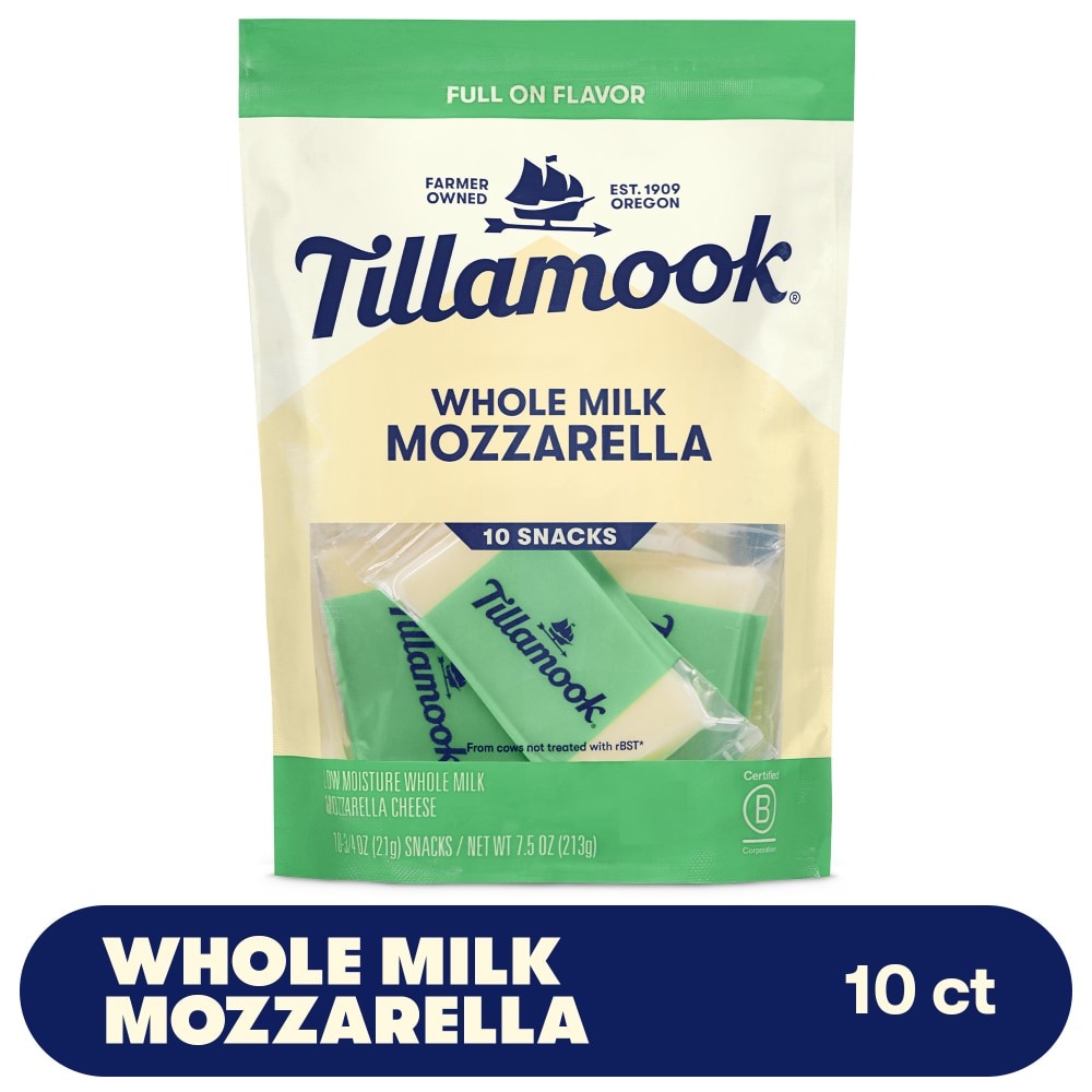 Tillamook® Whole Milk Mozzarella Snack Portions