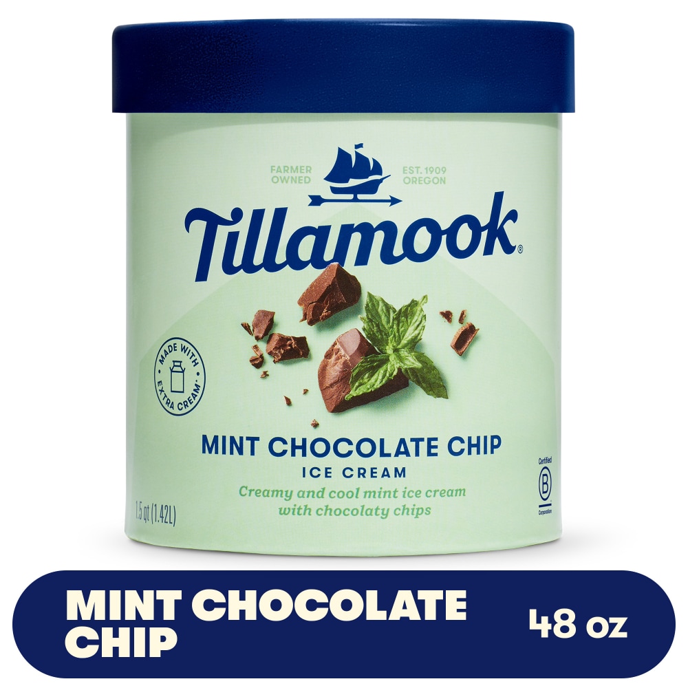 Tillamook® Mint Chocolate Chip Ice Cream Tub