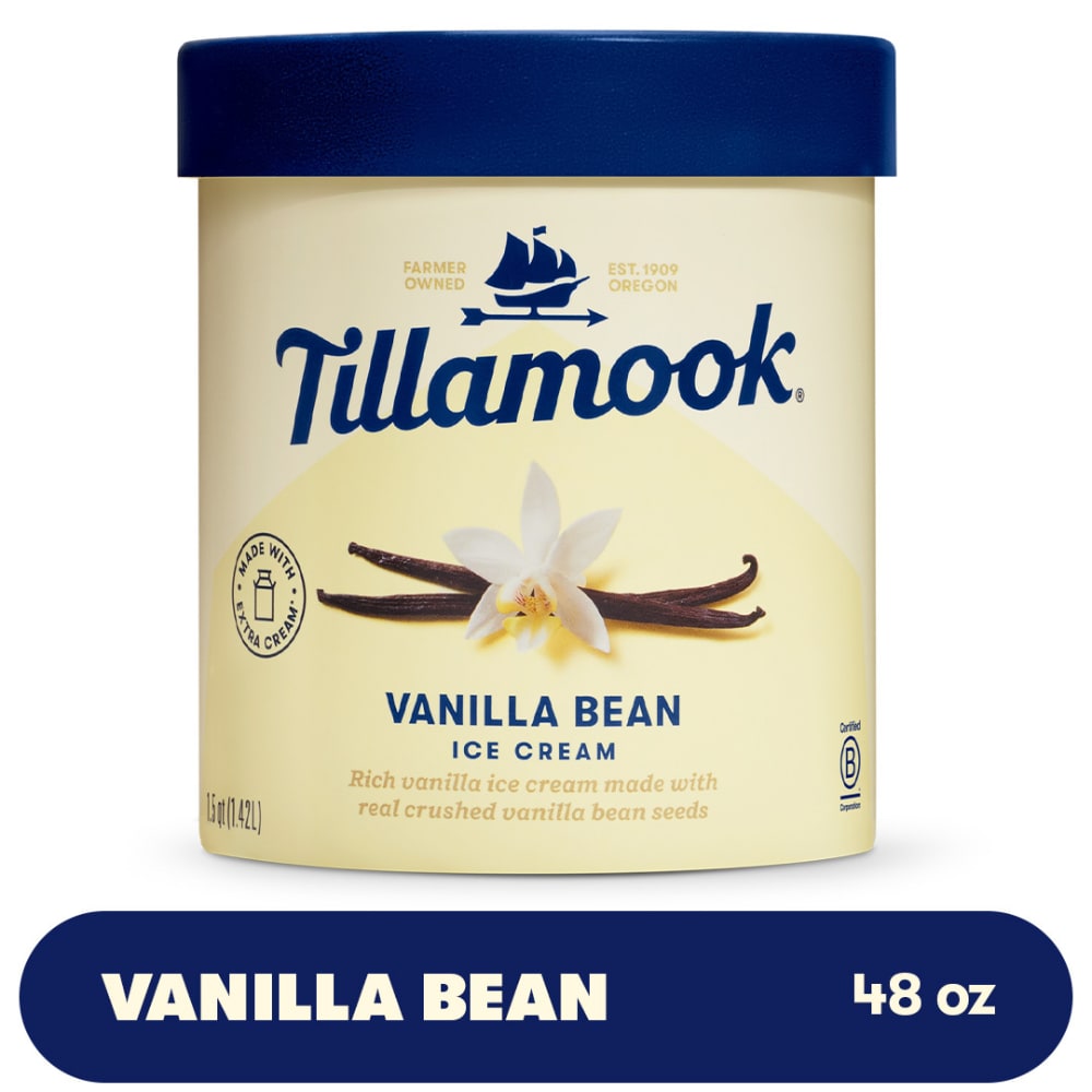Tillamook Vanilla Bean Ice Cream Tub