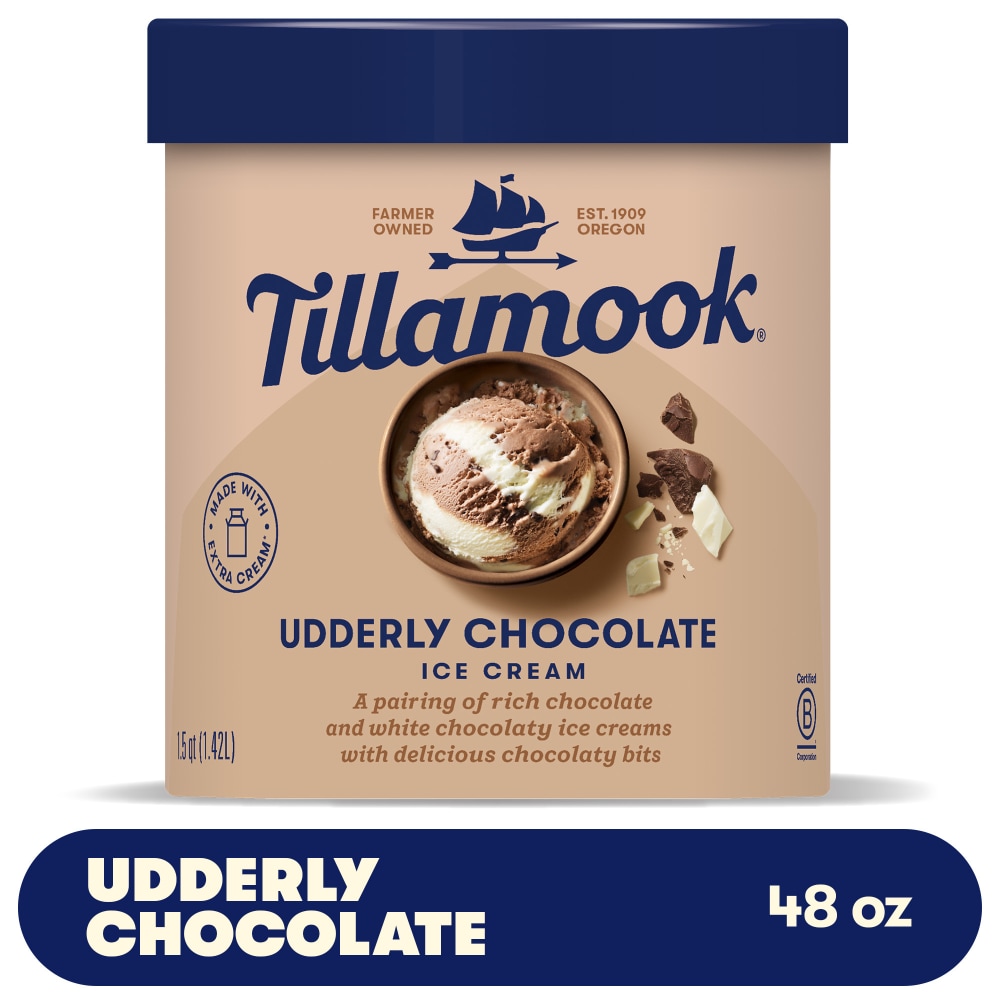 Tillamook Udderly Chocolate Ice Cream Tub