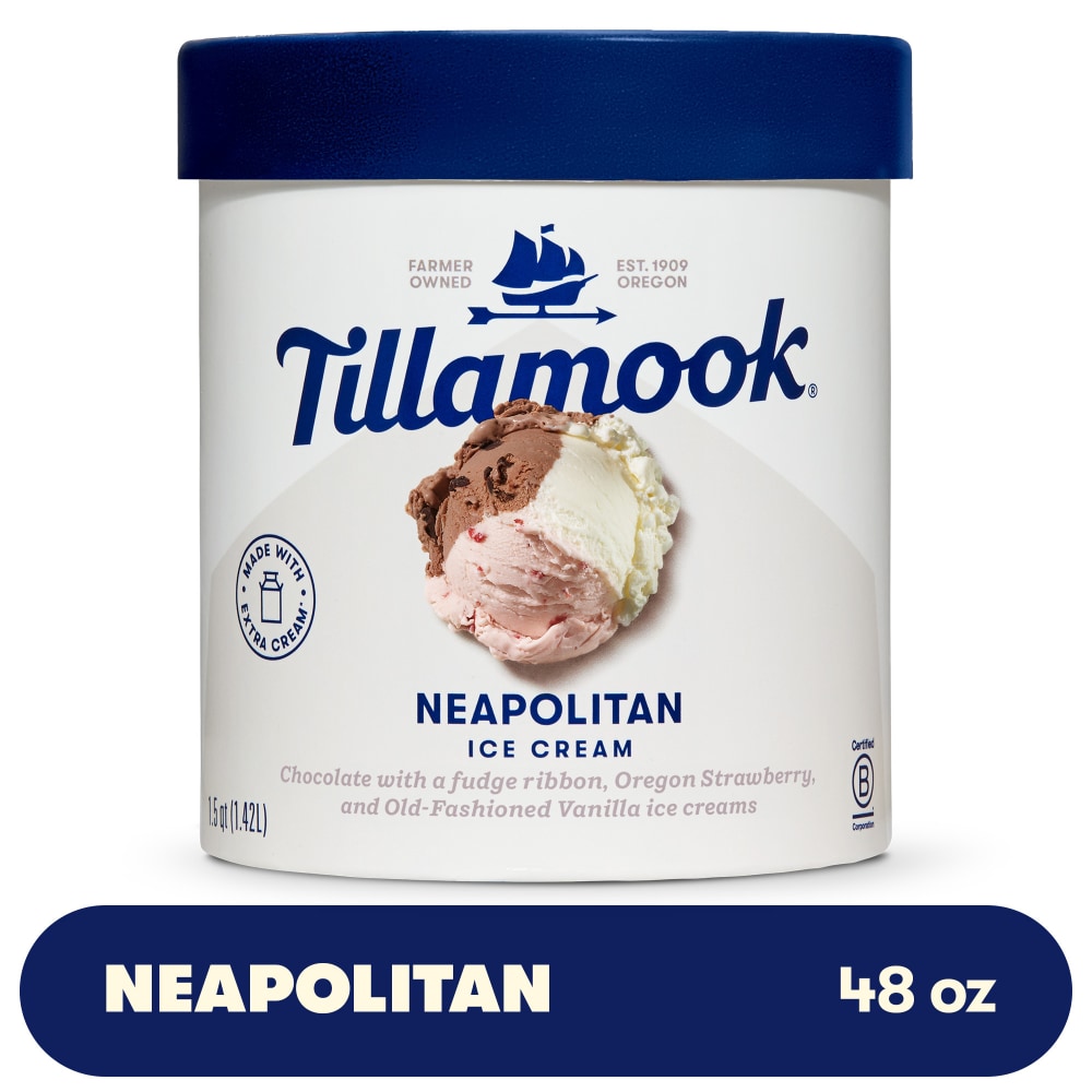 Tillamook Neapolitan Ice Cream Tub