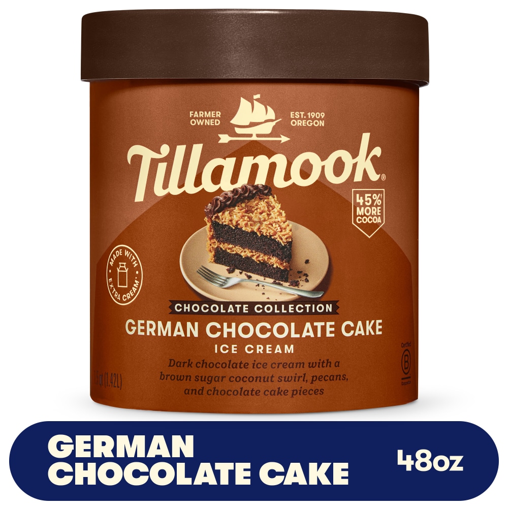 Tillamook® Chocolate Collection German Chocolate Cake Ice Cream Tub