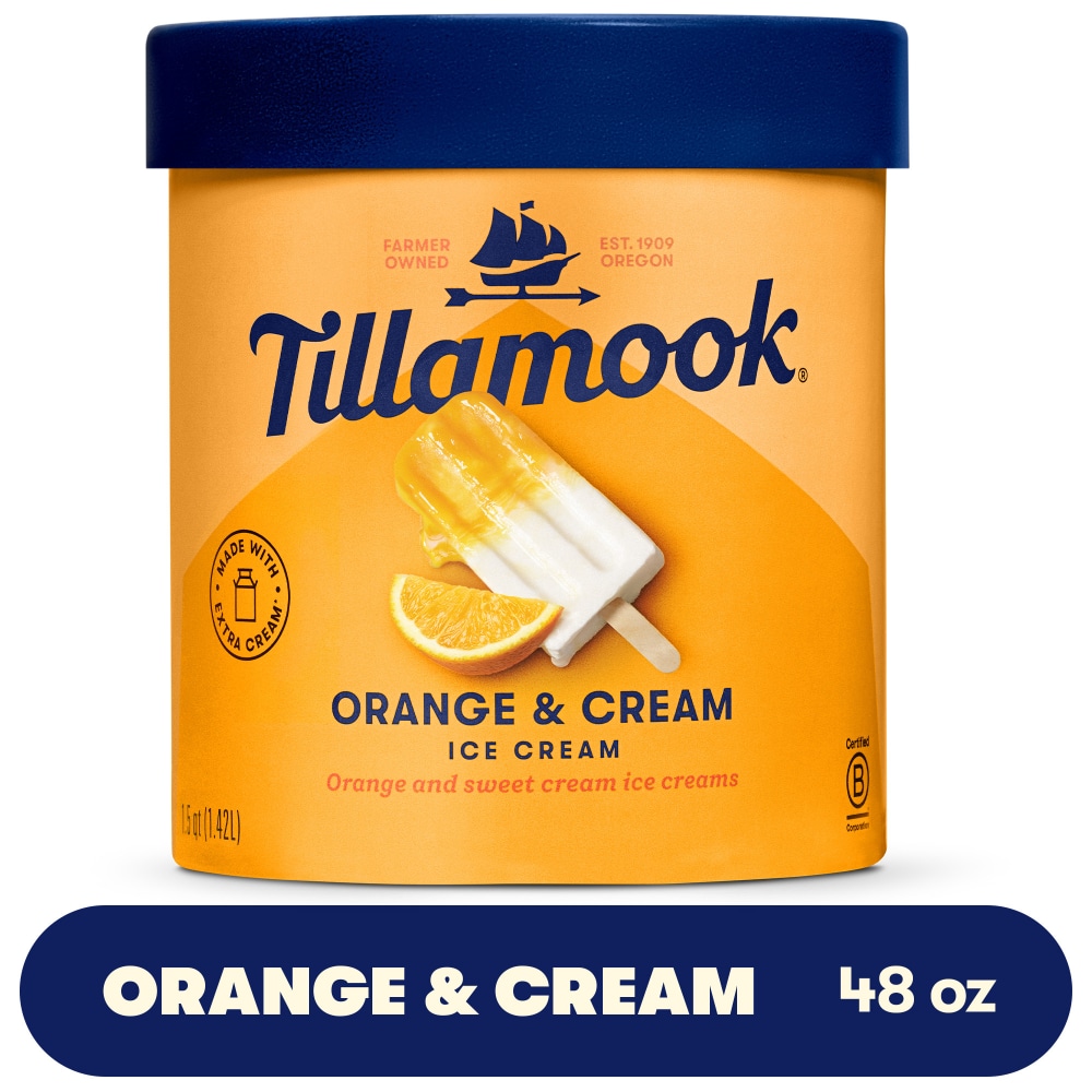 Tillamook Orange & Cream Ice Cream Tub