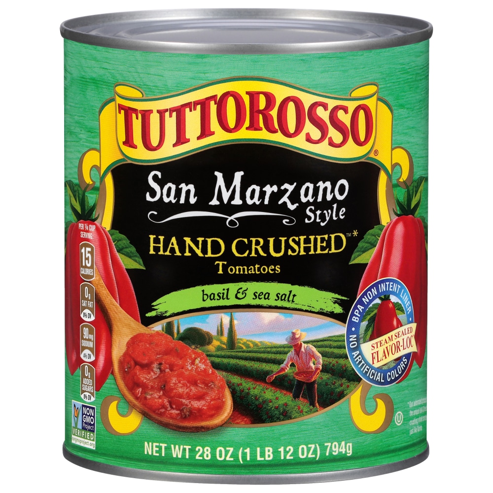 Tuttorosso San Marzano Crushed Tomatoes with Basil and Sea Salt