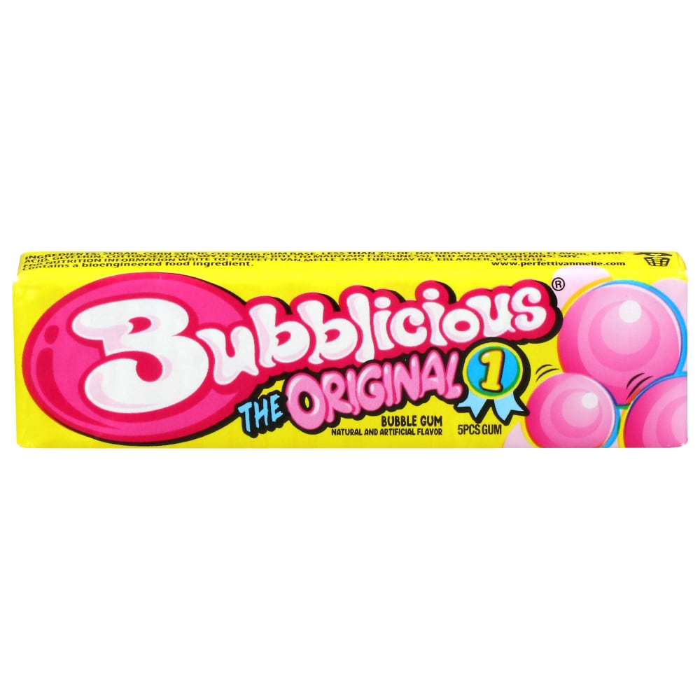 Bubblicious Five Pieces Original Bubblegum Flavor Gum