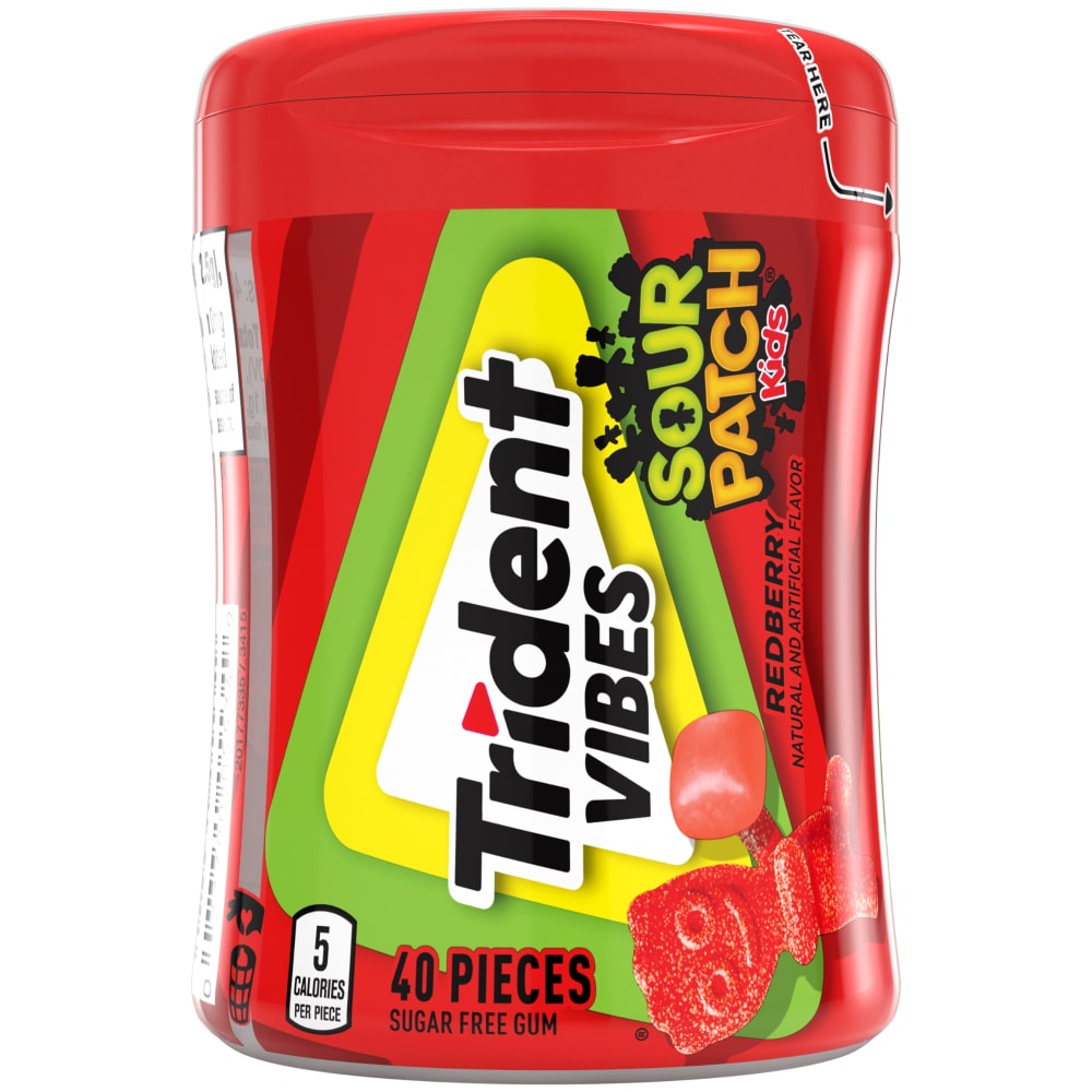 Trident Vibes Sour Patch Kids® Redberry Sugar Free Gum