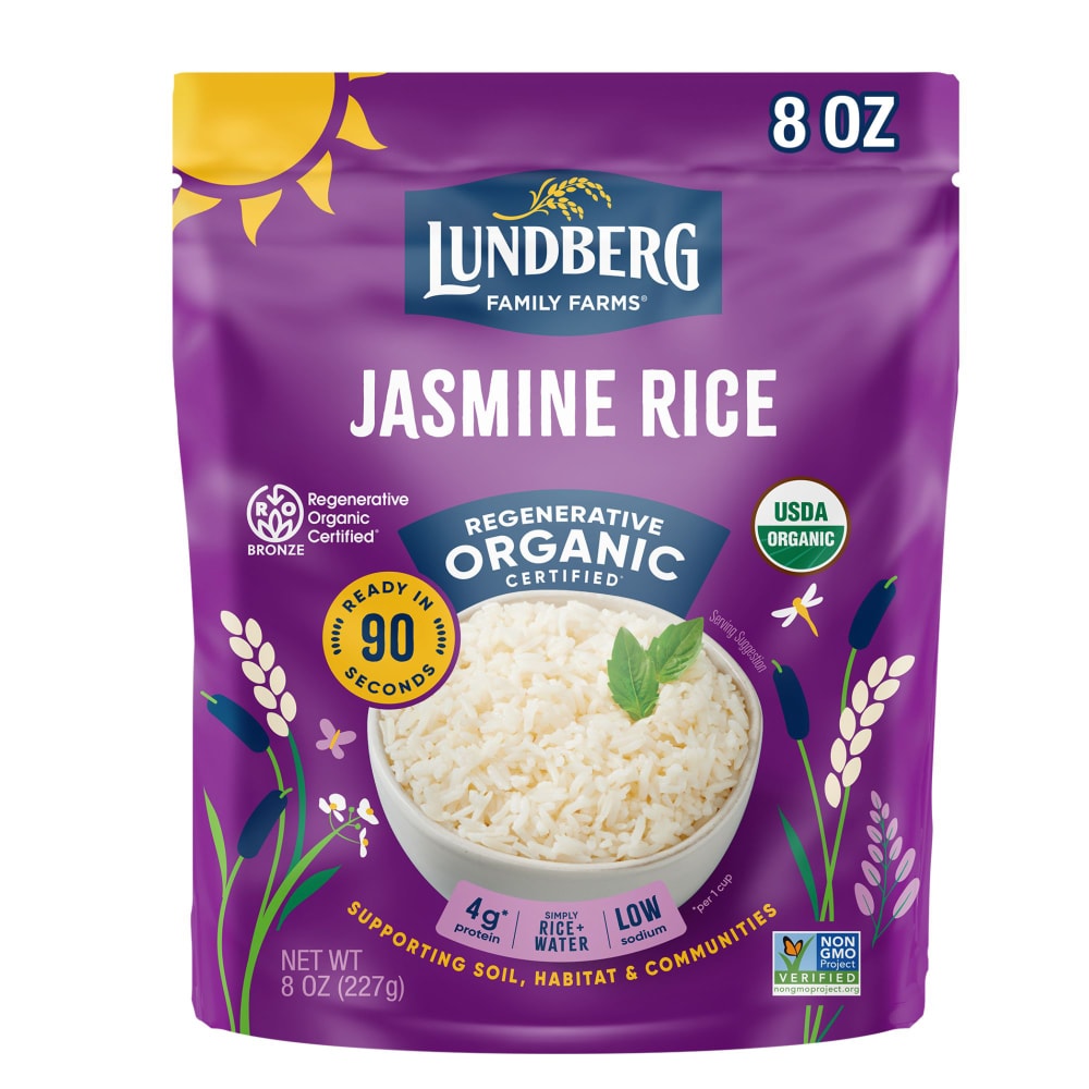 Lundberg Family Farms® Organic 90-Second White Jasmine Rice Pouch