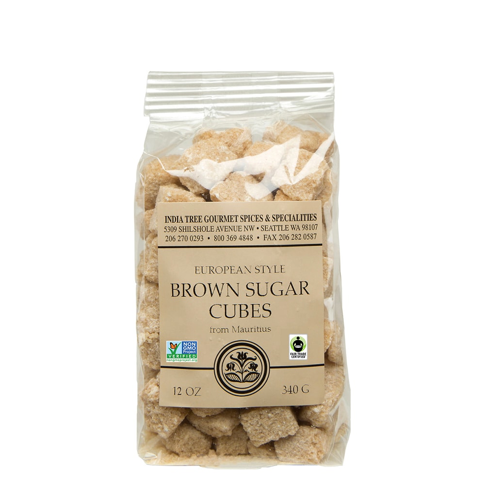 India Tree Gourmet Spices & Specialties European Style Brown Sugar Cubes