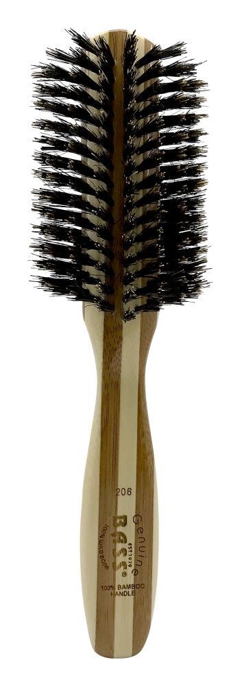 Bass Brushes 206 Dark Bamboo Half Round Hair Brush