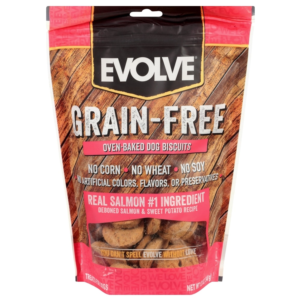 Evolve® Grain Free Salmon & Sweet Potato Oven Baked Biscuits