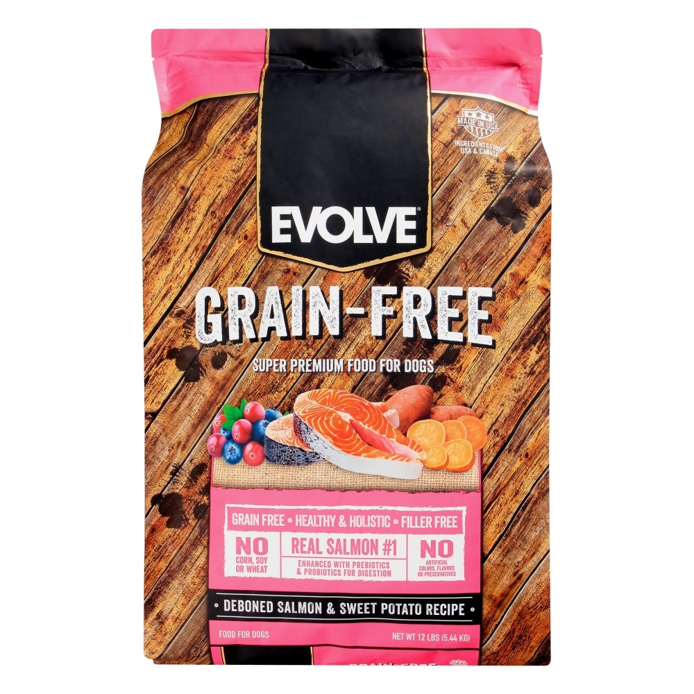 Evolve® Grain Free Salmon and Sweet Potato Dog Food