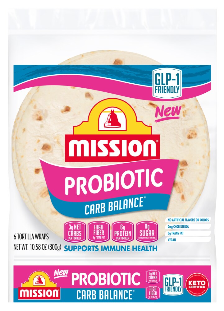 Mission Probiotic Carb Balance Soft Taco Size Flour Tortillas